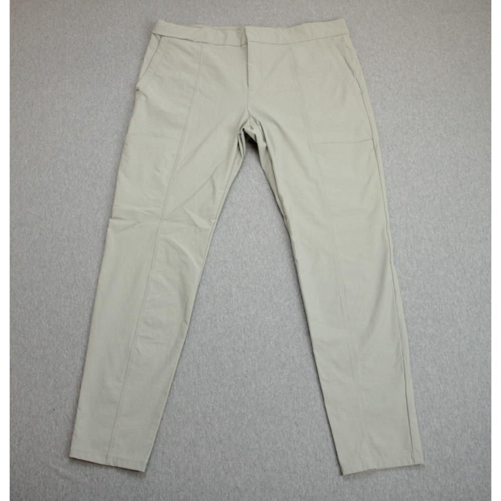 Athleta Pants Womens 16 Beige Wander Stash‎ Skinny Pant Stretch